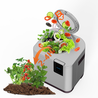 comprare 4.5L compostore per rifiuti alimentari domestici di grande capacità con filtro al carbone attivo fabbricazione online