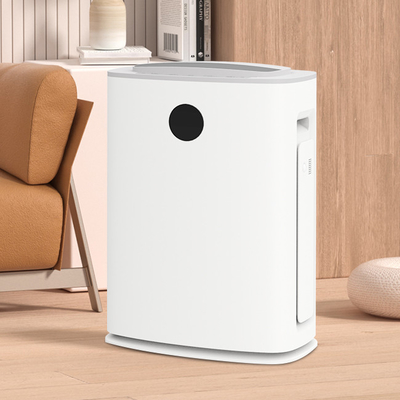 Serbatoio dell'acqua 5.5L Deumidificatore rotativo interno bianco con purificatore d'aria pre-filtro