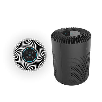 Black Color Indoor Small Desktop Air Purifier per uso familiare