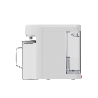 Purificatore d'acqua da banco con caraffa di vetro esterno